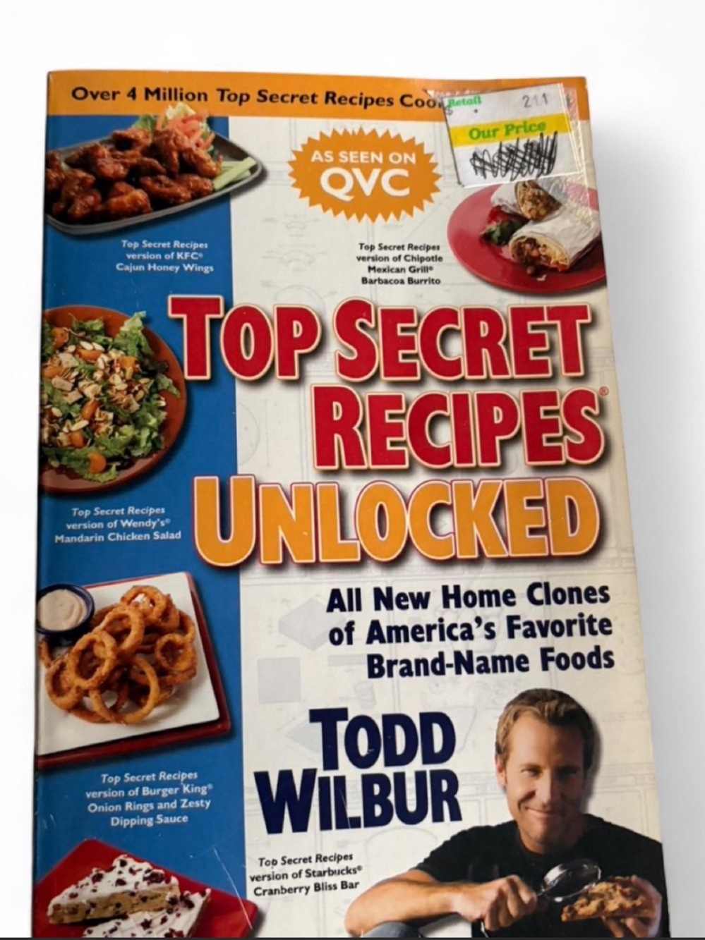 Top Secret Recipes Unlocked - (Cookbook) - White/Blue/Red